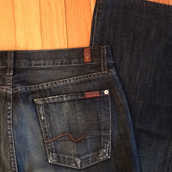 7 for All Mankind Dark Wash Slim Bootcut Denim - Picture 5 of 7